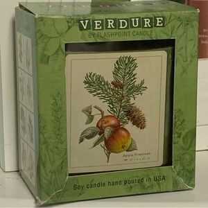 FLASHPOINT CANDLE “Apple Pinecone” 2-WICK SOY CANDLE IN GLASS! Hand Poured USA